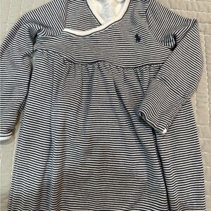 Striped Ralph Lauren baby gown